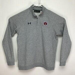 Under Armour Auburn University men’s long sleeve quarter snap button pullover